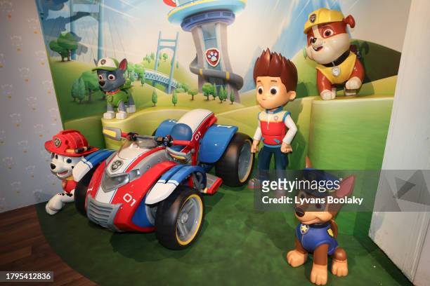 General view of The Pat' Patrouille - Paw Patrol at The Wax Museum Grevin at Musee Grevin on November 15, 2023 in Paris, France.