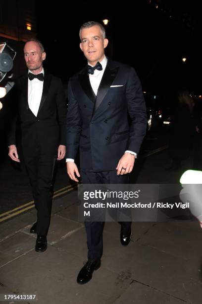 Russell Tovey seen arriving at the GQ Men Of The Year Awards 2023 at The Royal Opera House on November 15, 2023 in London, England.