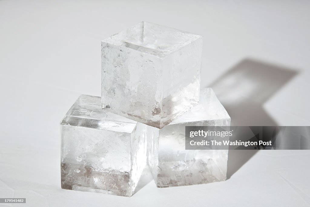 Specialty Ice Cubes made by Favourite Ice in Bethesda Maryland