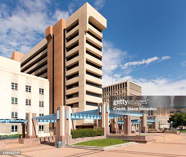 View of Albuquerque, New Mexicos downtown Civic Plaza on September 02, 2013. This was the location for a scene between Jesse Pinkman and Walter White...