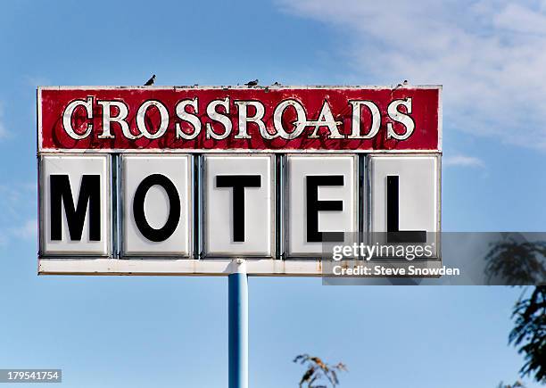 View of the Crossroads Motel on September 02, 2013 in Albuquerque, New Mexico. Hank Schrader took Walter White Jr. To the Crossroads Motel for a...