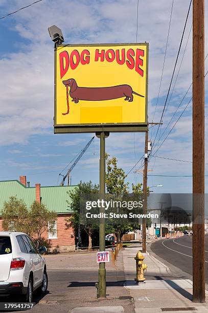 View of The Dog House and its signs on September 02, 2013 in Albuquerque, New Mexico. The Dog House was seen during Seasons 1 and 5 of AMCs "Breaking...
