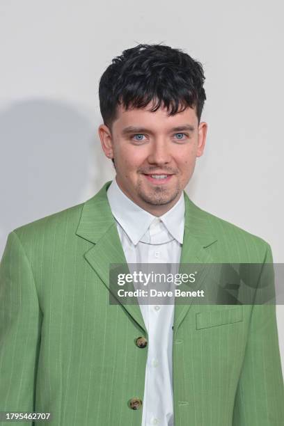 Asa Butterfield arrives at the GQ Men of the Year Awards in association with BOSS at The Royal Opera House on November 15, 2023 in London, England.