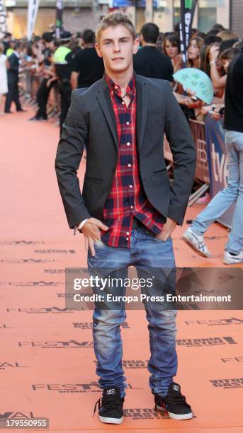 Patrick Criado attends the 'Aguila Roja' new season red carpet during day three of 5th FesTVal Television Festival 2013 on September 4, 2013 in...