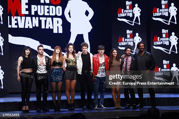 Beatriz Ros, David Carrillo, Ana Polvorosa, Andrea Guasch, Daniel Diges, Adrian Lastra, Claudia Traisac, Canco Rodriguez and Alejandro Vega dance...