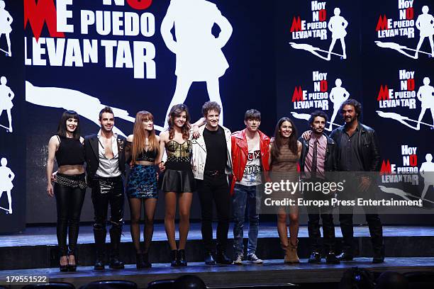 Beatriz Ros, David Carrillo, Ana Polvorosa, Andrea Guasch, Daniel Diges, Adrian Lastra, Claudia Traisac, Canco Rodriguez and Alejandro Vega dance...