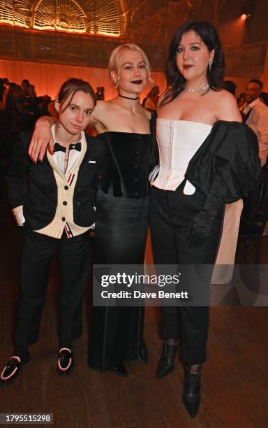 Julien Baker, Phoebe Bridgers and Lucy Dacus attend the GQ Men of the Year Awards in association with BOSS at The Royal Opera House on November 15,...