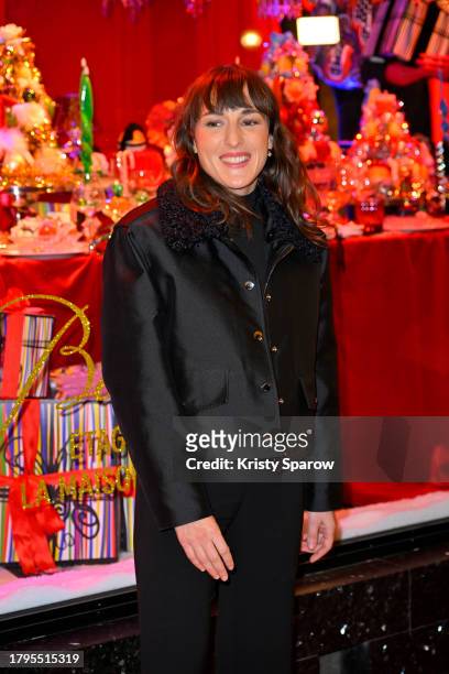 Singer Juliette Armanet attends the "Le Noel De Mes Reves" : Galeries Lafayette Christmas decorations inauguration at Galeries Lafayette on November...