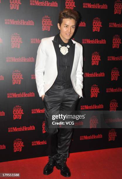 Singer Kenji Wu arrives at the red carpet of the Men's Health Magazine Cool Guy Contest at Kerry Centre Hotel on September 4, 2013 in Beijing, China.