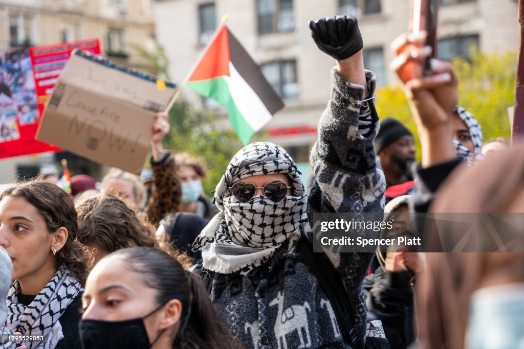 Pro-Palestinian Rally Held On Columbia University Campus