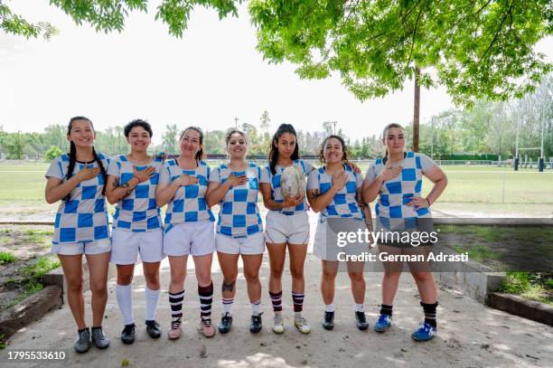 rugby femenino - argentina 7s stock pictures, royalty-free photos & images