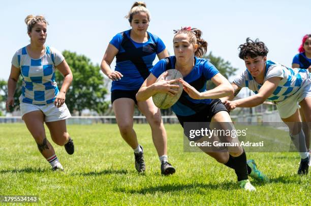 rugby femenino - argentina 7s stock pictures, royalty-free photos & images