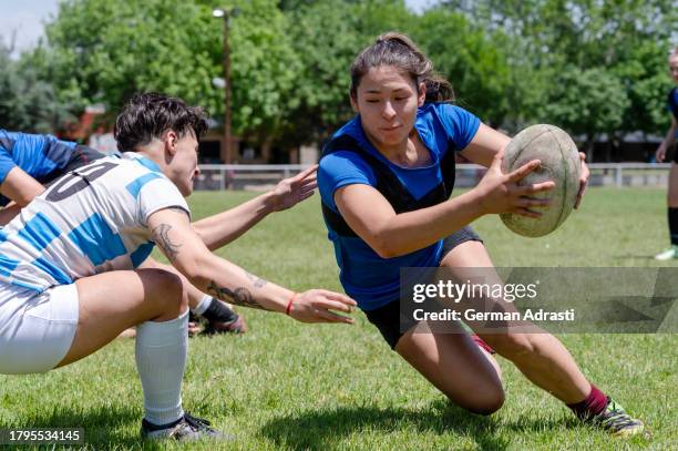 rugby femenino - argentina 7s stock pictures, royalty-free photos & images