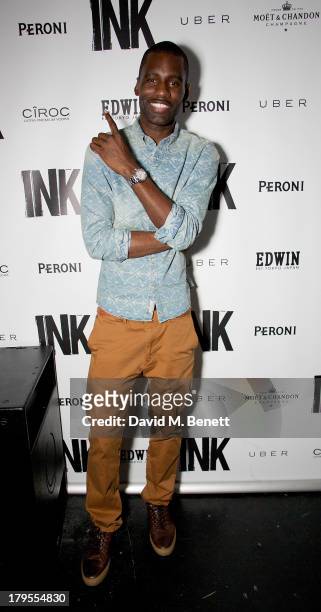 Wretch 32 attends the launch of new Leicester Square nightclub 'INK', from Stephen Manderson aka Professor Green and Gerry & Jon Calabrese, on...