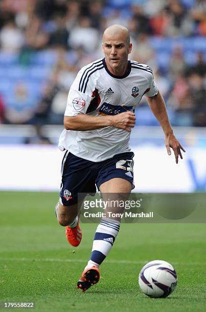 Marc Tierney of Bolton Wanderers during the Sky Bet Championship match between Bolton Wanderers and Queens Park Rangers at Reebok Stadium on August...