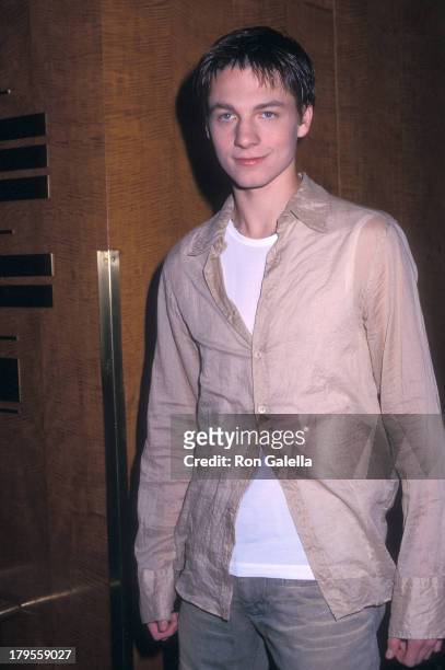 Actor Gregory Smith attends the WB Television Upfront All-Star Party on May 14, 2002 at the Sheraton New York Hotel in New York City.