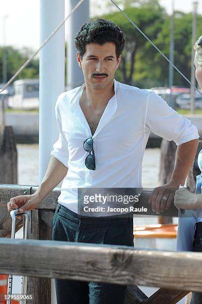 Francesco Scianna is seen arriving at Venice Airport during The 70th Venice International Film Festival on September 5, 2013 in Venice, Italy.