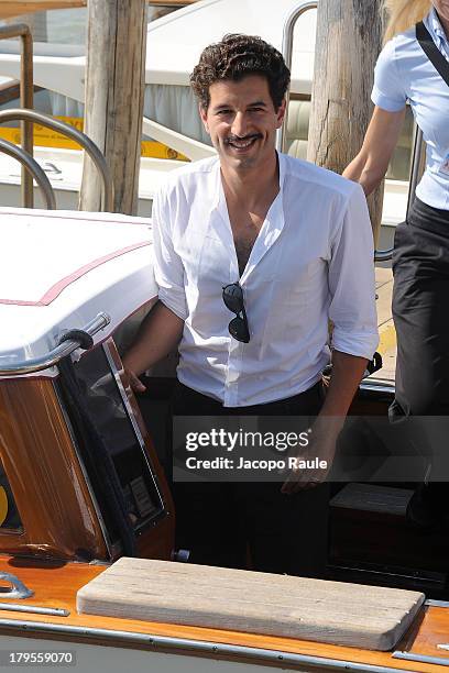 Francesco Scianna is seen arriving at Venice Airport during The 70th Venice International Film Festival on September 5, 2013 in Venice, Italy.