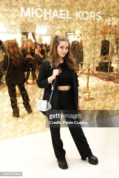 Carlota Boza attends a party hosted by Michael Kors to celebrate the new shop space at El Corte Ingles Castellana at El Corte Ingles store Castellana...