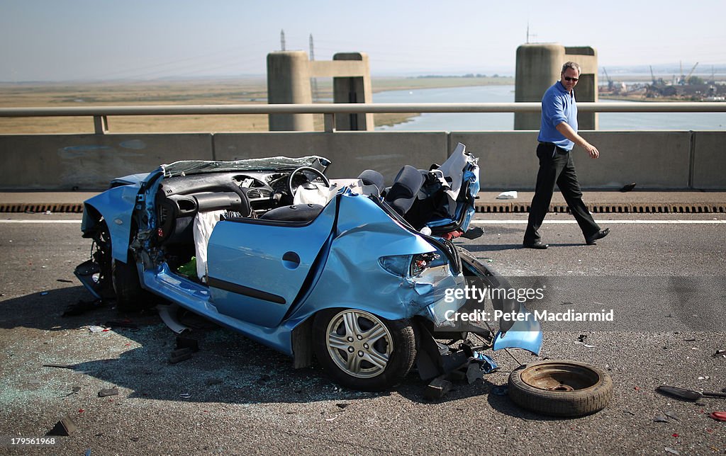 Emergency Services Attend Major Road Accident In Kent