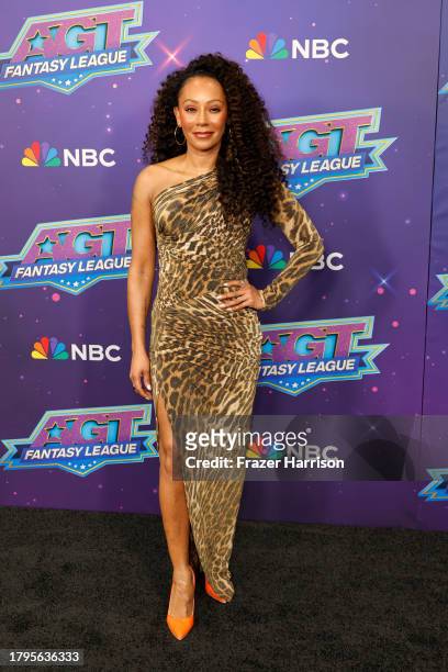 Judge Mel B attends "America's Got Talent: Fantasy League" Red Carpet at Red Studios on November 15, 2023 in Los Angeles, California.