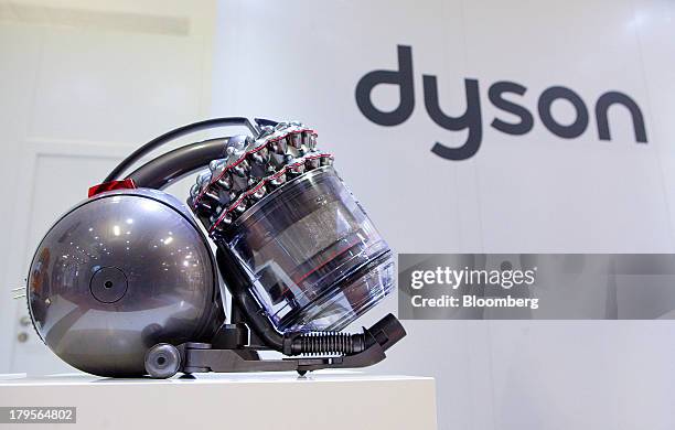 Dyson Cinetic DC 52 Animal Complete vacuum cleaner, manufactured by Dyson Ltd., sits on display on the eve of the opening of the IFA consumer...