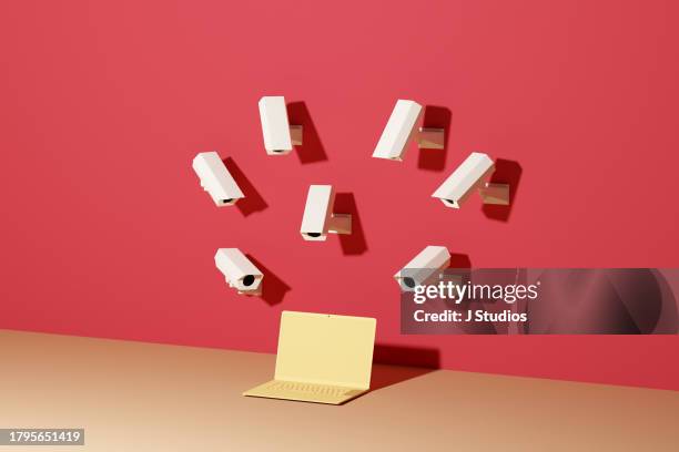 spyware concept - paranoia fotografías e imágenes de stock