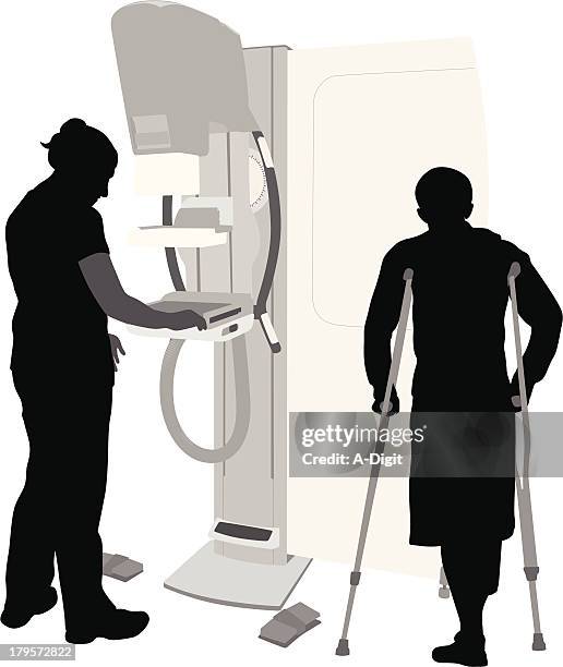 medical examination - two nurses stock illustrations
