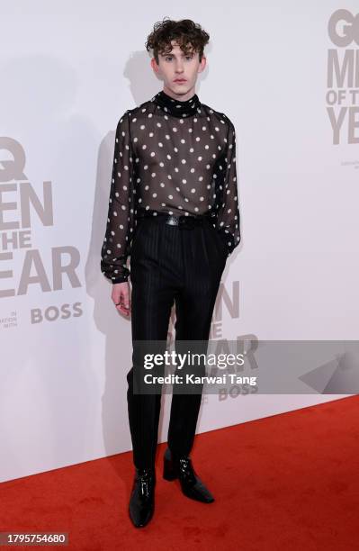 Fionn O'Shea arrives at the GQ Men Of The Year Awards 2023 at The Royal Opera House on November 15, 2023 in London, England.