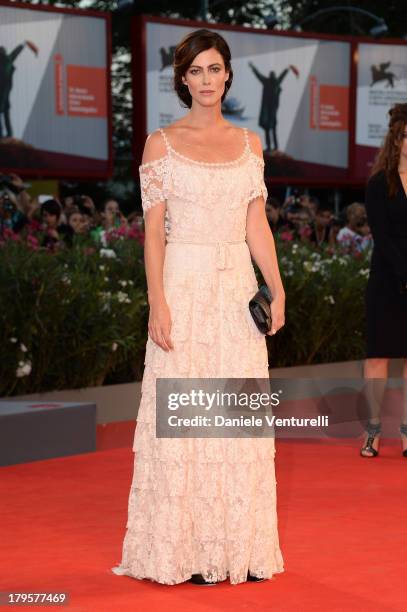 Actress Anna Mouglalis attends "La Jalousie" Premiere during the 70th Venice International Film Festival at the Sala Grande on September 5, 2013 in...