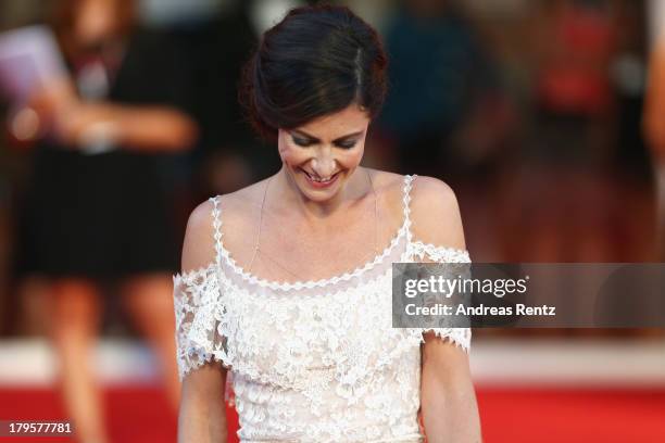 Anna Mouglalis attends the 'Jealousy' Premiere during the 70th Venice International Film Festival at the Palazzo del Cinema on September 5, 2013 in...