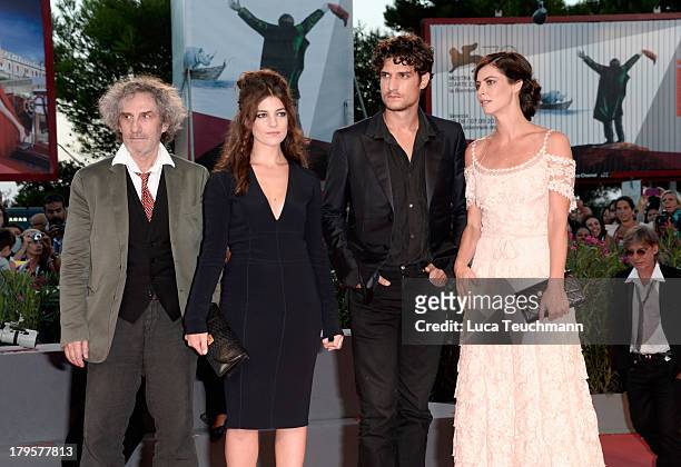 Director Philippe Garrel, Actors Esther Garrel, Louis Garrel and Anna Mouglalis attend "La Jalousie" Premiere during the 70th Venice International...