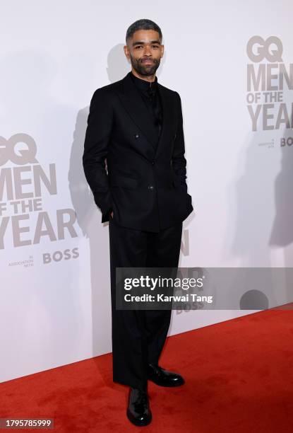 Kingsley Ben-Adir arrives at the GQ Men Of The Year Awards 2023 at The Royal Opera House on November 15, 2023 in London, England.