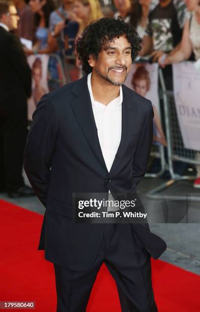 Naveen Andrews attends the World Premiere of "Diana" at Odeon Leicester Square on September 5, 2013 in London, England.