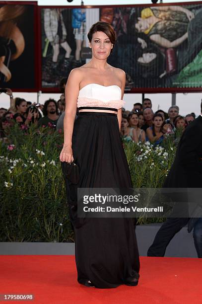 Actress Emanuela Ponzano attends "La Jalousie" Premiere during the 70th Venice International Film Festival at the Sala Grande on September 5, 2013 in...