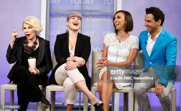 Joan Rivers, Kelly Osbourne, Giuliana Rancic and George Kotsiopoulos appear on NBC News' "Today" show --