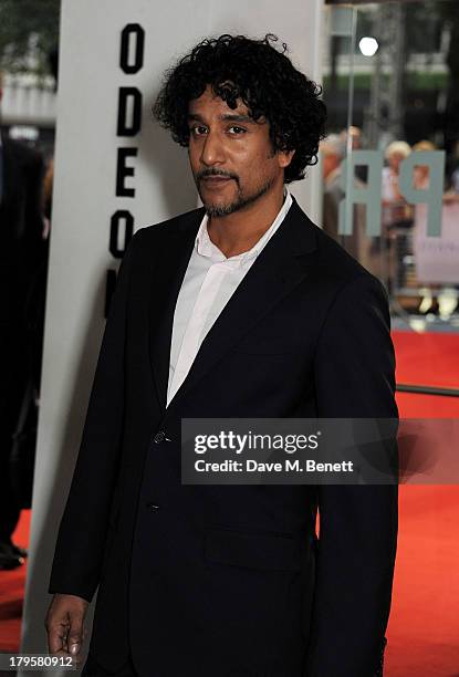 Naveen Andrews attends the World Premiere of "Diana" at Odeon Leicester Square on September 5, 2013 in London, England.