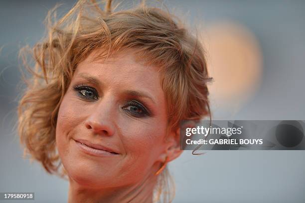 Actress Rebecca Convenant arrives for the screening of "La Jalousie" presented in competition at the 70th Venice Film Festival on September 5, 2013...