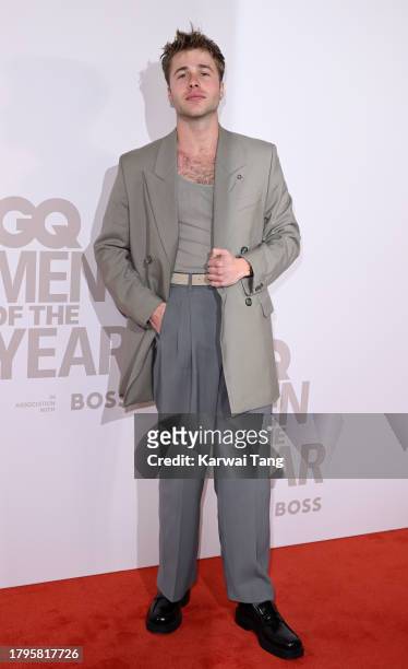 Ed McVey arrives at the GQ Men Of The Year Awards 2023 at The Royal Opera House on November 15, 2023 in London, England.