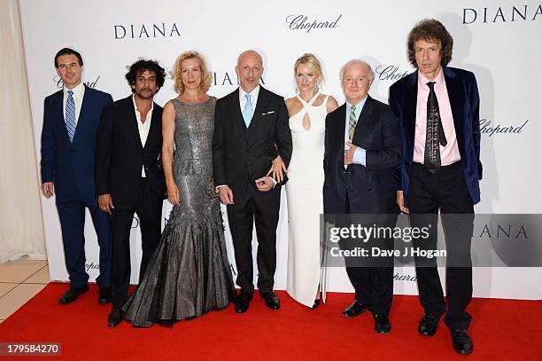 Douglas Hodge-Paul, Naveen Andrews, Juliet Stevenson, Oliver Hirschbiegel, Naomi Watts and Stephen Jeffreys attend the world premiere of "Diana" at...