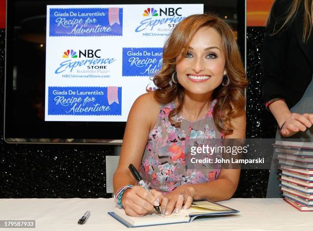 Giada De Laurentiis visits the NBC Experience Store on September 5, 2013 in New York City.