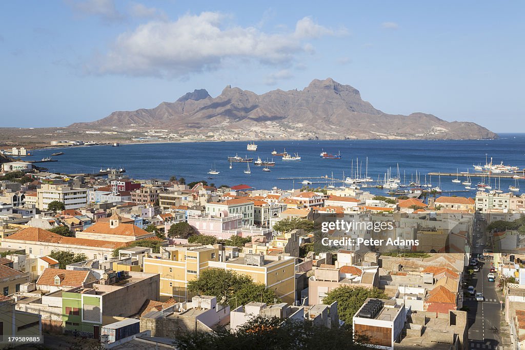 View over Mindelo, Sao Vicente, Cape Verde