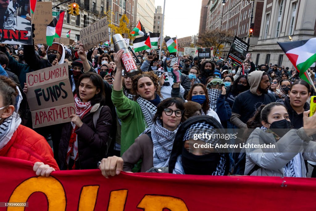 Pro-Palestinean demonstration at Columbia University