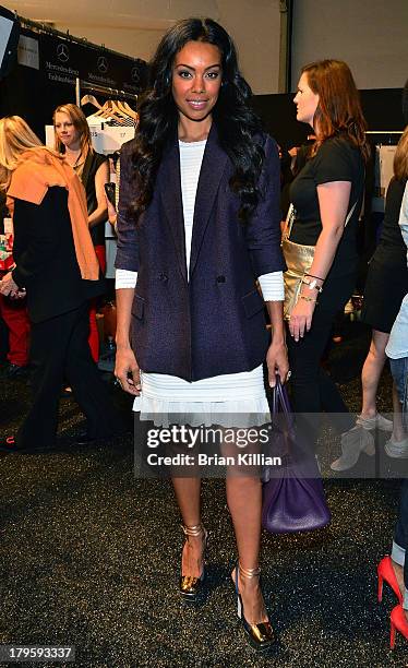 Brandi Garnett attends the Richard Chai -- Love & Richard Chai Men's show during Spring 2014 Mercedes-Benz Fashion Week at The Stage at Lincoln...