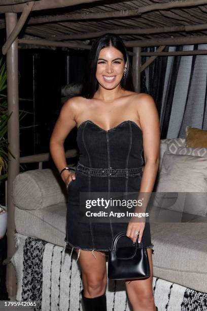 Guest attends the Garota Fall Winter Fashion Show at Salvaje on November 15, 2023 in Miami, Florida.