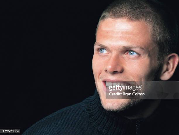 Hermann Hreidarsson of Ipswich Town Football Club, the Premier League and Iclandic star poses for a photograph before the start of the new season in...