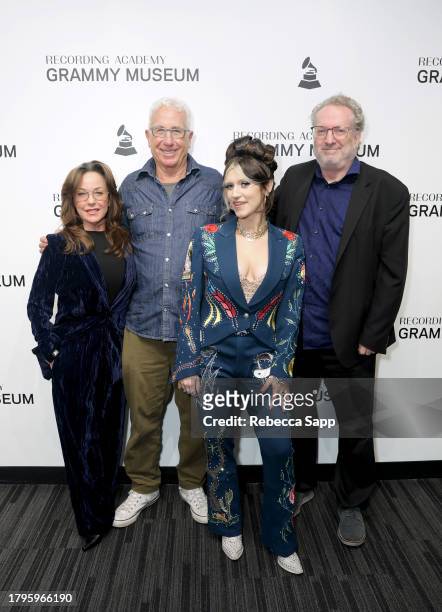 Polly Parsons, David Prinz, Sierra Ferrell, and Chris Willman attend Celebrating Gram Parsons, Amoeba Music, and RSD Black Friday at The GRAMMY...