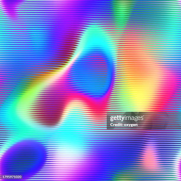 3d multi сolored spoted blob shape seamless pattern abstract striped curve background - aura stock pictures, royalty-free photos & images