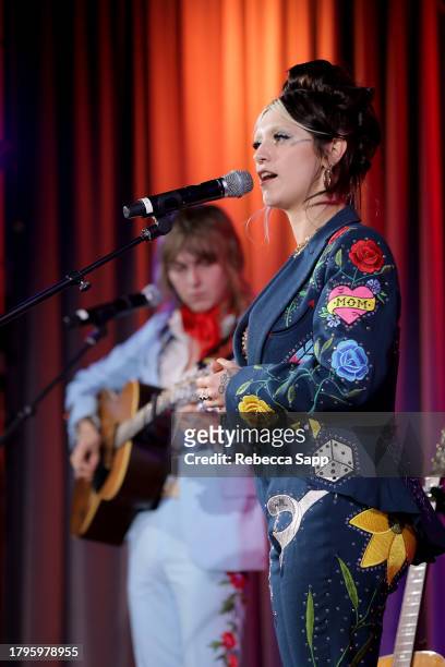 Sierra Ferrell performs at Celebrating Gram Parsons, Amoeba Music, and RSD Black Friday at The GRAMMY Museum on November 15, 2023 in Los Angeles,...