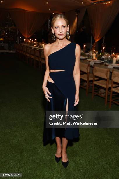 Sarah Michelle Gellar attend Evan Ross Katz and Threads by Instagram's "Chaos Dinner" at the home of Crystal Kung Minkoff on November 15, 2023 in Los...